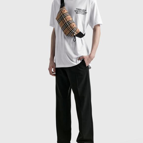 Burberry Beige and Black Plaid Bum Bag Unisex NWT - Picture 10 of 10